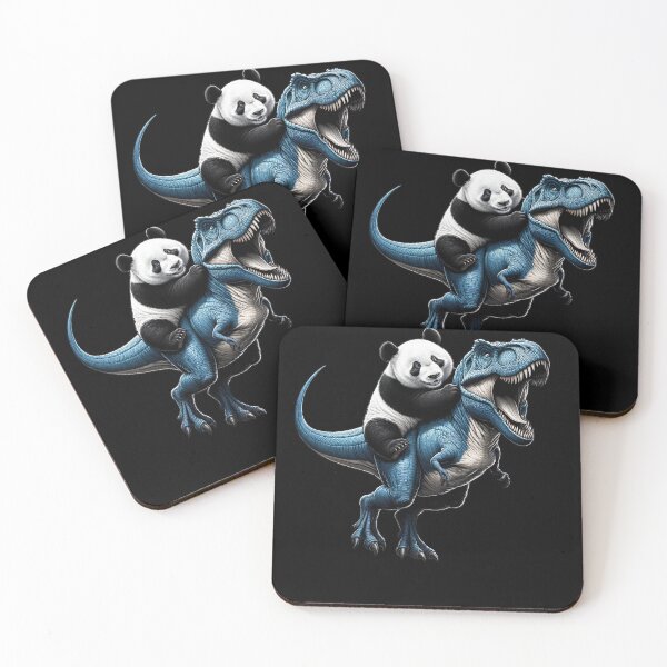 Item preview, Panda Riding Dinosaur Lover designed and sold by Kimberley King Art  King Art.