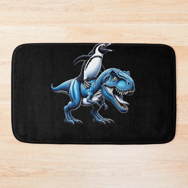 Item preview, Penguin Riding Dinosaur Lover designed and sold by Kimberley King Art  King Art.