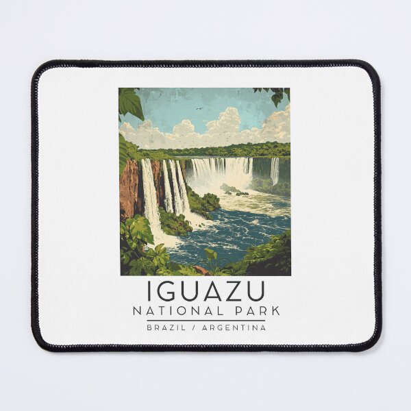 Item preview, A Vintage Travel Poster of Iguazu National Park - Brazil / Argentina designed and sold by GoodOldVintage.