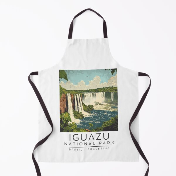 Item preview, Póster de viaje vintage del Parque Nacional Iguazú (Brasil/Argentina) designed and sold by GoodOldVintage.
