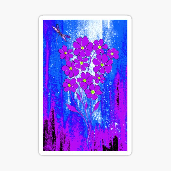 Item preview, Flower Spray in Purple designed and sold by Linda Callaghan.