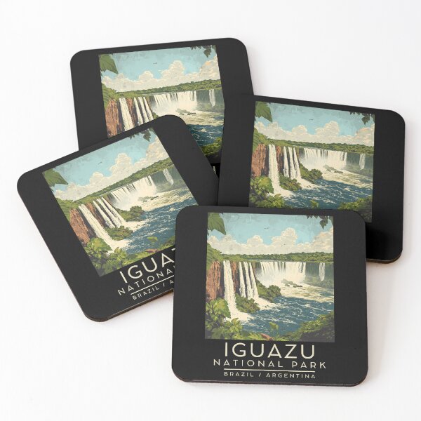 Item preview, A Vintage Travel Poster of Iguazu National Park - Brazil / Argentina	 designed and sold by GoodOldVintage.