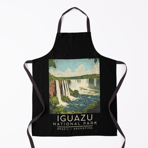 Item preview, Póster de viaje vintage del Parque Nacional Iguazú (Brasil/Argentina) designed and sold by GoodOldVintage.