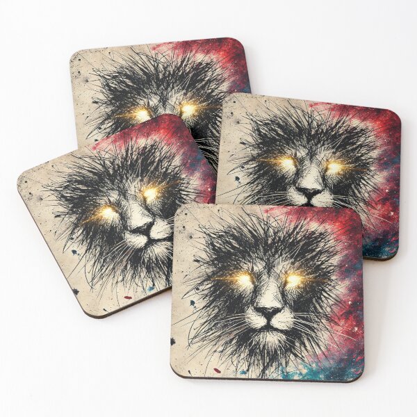Item preview, Fierce Lion with Cosmic Glow designed and sold by HfcART81.