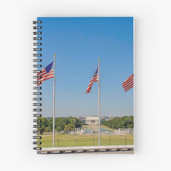 Item preview, Lincoln memorial and flags in Washington DC designed and sold by Photopat.