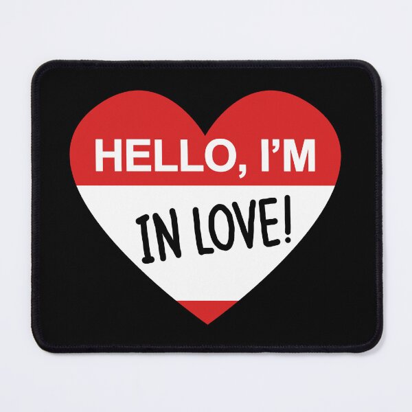 Item preview, Hello I'm In Love Funny Valentine Nametag designed and sold by BoggsNicolasArt.