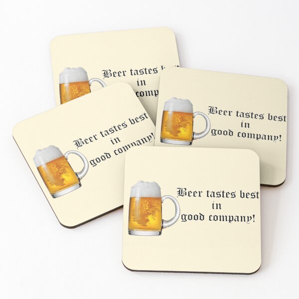 Item preview, Beer tastes best in good company! Beer glass. designed and sold by mikistudio.