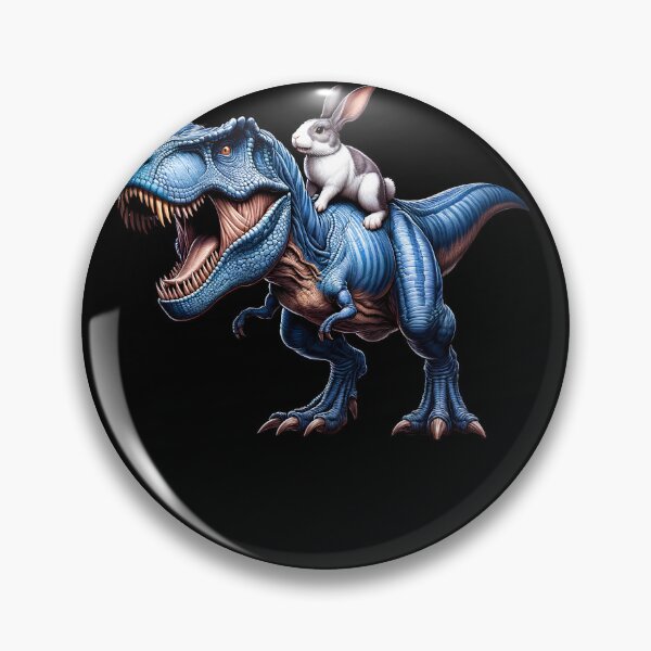 Item preview, Rabbit Riding Dinosaur Lover designed and sold by Kimberley King Art  King Art.