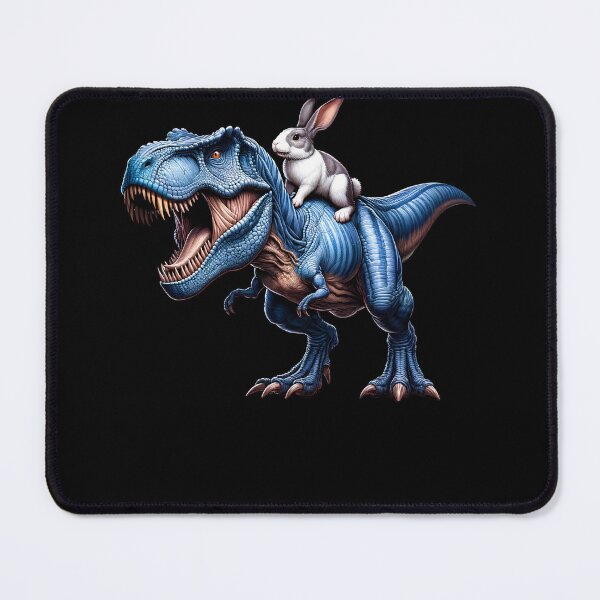 Item preview, Rabbit Riding Dinosaur Lover designed and sold by Kimberley King Art  King Art.