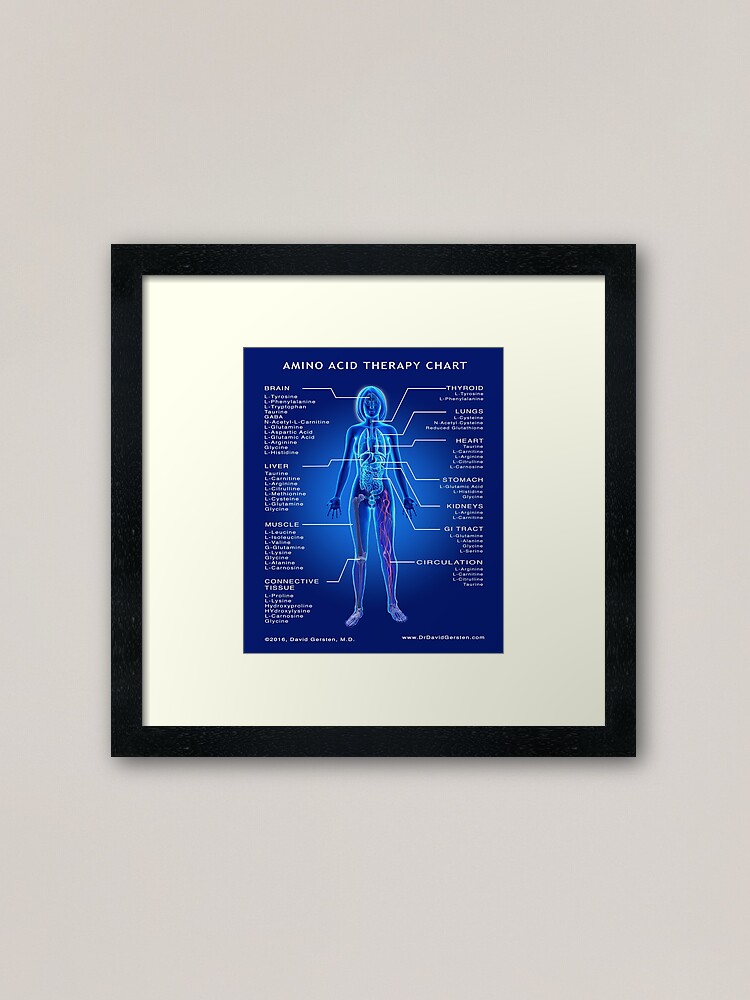 amino-acid-therapy-chart-framed-art-print-for-sale-by-davidgersten-redbubble