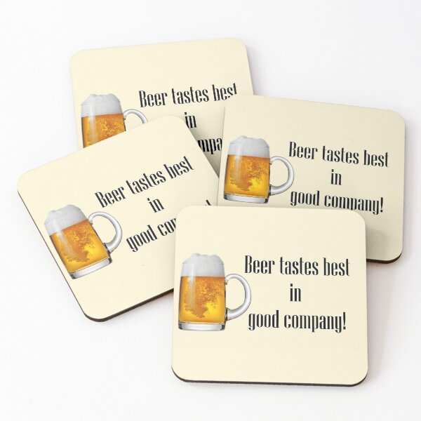 Item preview, Beer tastes best in good company! Beer glass. designed and sold by mikistudio.