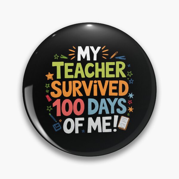 Item preview, Teacher Gift for 100 Days School Milestone Funny 100 days  designed and sold by w1ckerman.