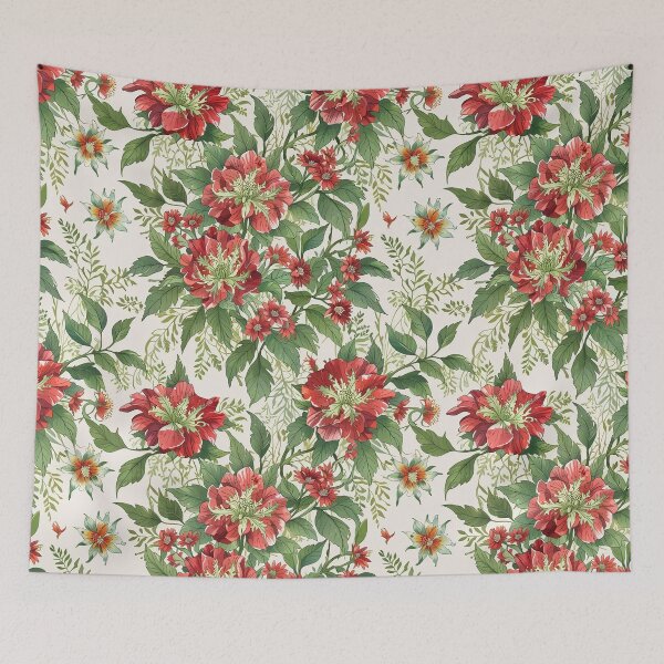 Item preview, Red and green flower designed and sold by CoolPixels.