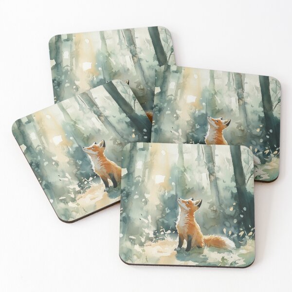Item preview, Cute Fox in the Forest designed and sold by laurashawart.