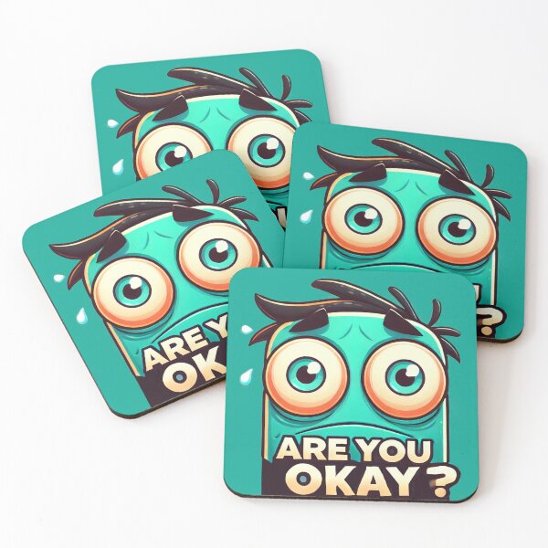 Item preview, Are You Okay Worried cute Character designed and sold by Yehia-Massoud.
