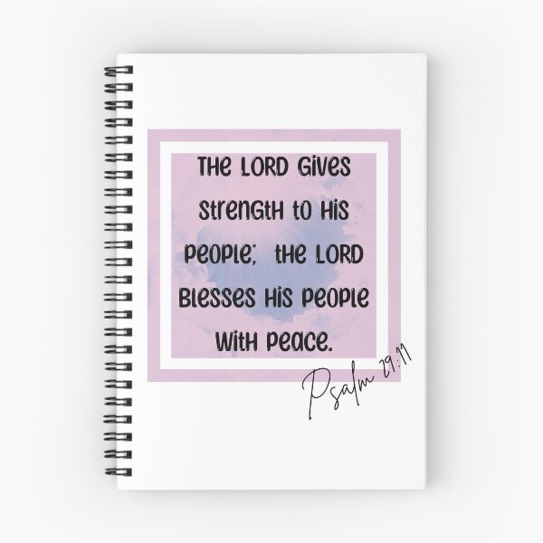 Item preview, Psalm 29:11 Bible Verse - Pink designed and sold by DesignsByMom.