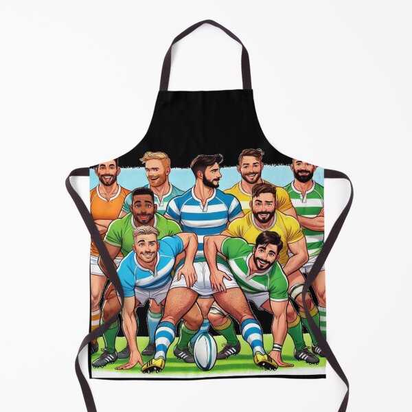 Item preview, Feeling Cheeky Rugby Fun Daddies - LGBTQ Gay Pride Berber Brushstrokes Graphic Design designed and sold by ItsAKinkThing.