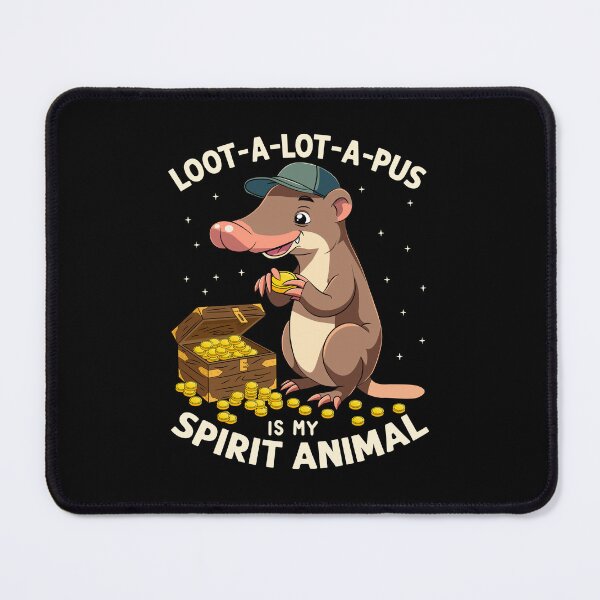 Item preview, Lootalotapus Funny Gamer Platypus Spirit Animal designed and sold by Designer-Girl.