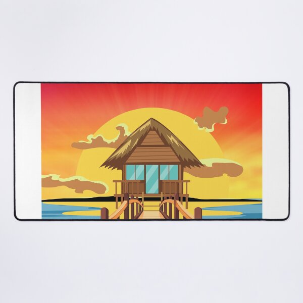 Item preview, Beach house in sunset designed and sold by ArsyCreation.