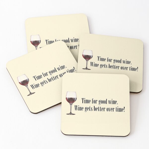 Item preview, Time for good wine. Wine gets better over time! Wine glass. designed and sold by mikistudio.