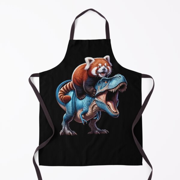 Item preview, Red Panda Riding Dinosaur Lover designed and sold by Kimberley King Art  King Art.