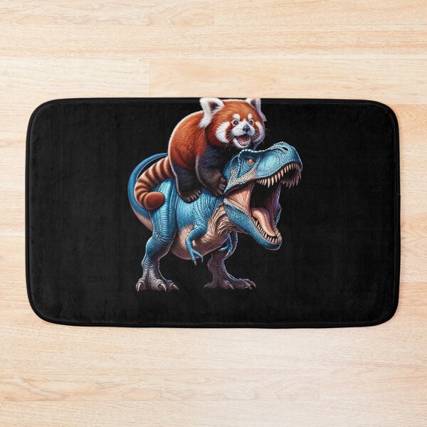 Item preview, Red Panda Riding Dinosaur Lover designed and sold by Kimberley King Art  King Art.
