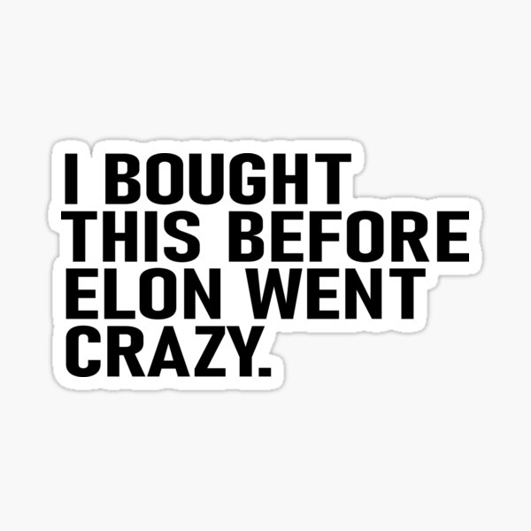 Item preview, i bought this before elon went crazy bumper designed and sold by germashop.