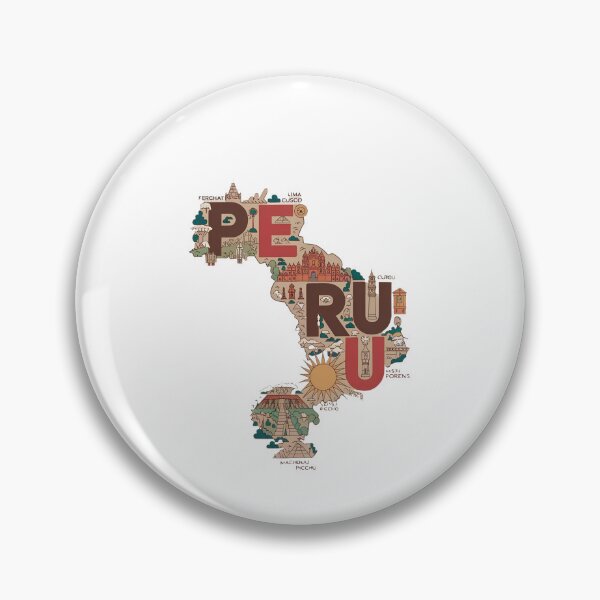 Item preview, Exploring Peru - Map designed and sold by wanderenergi.