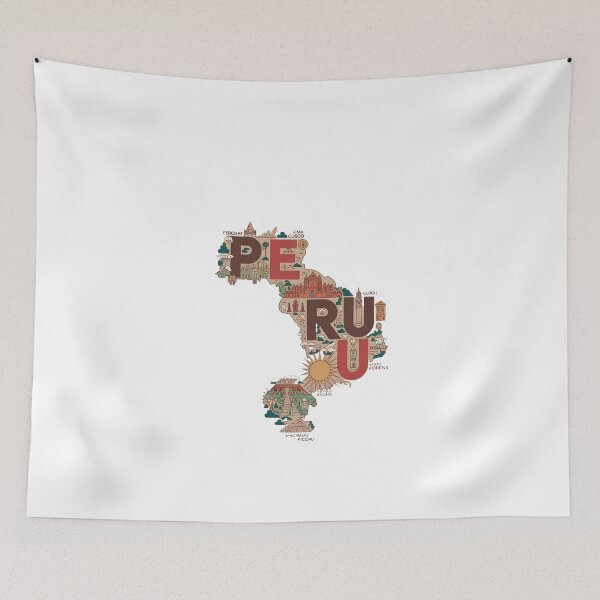 Item preview, Exploring Peru - Map designed and sold by wanderenergi.