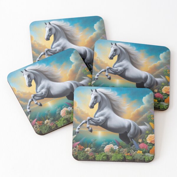 Item preview, beautiful white horse designed and sold by Krea-kassandra.