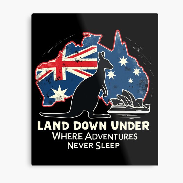 Item preview, Australia Kangaroo Aussies Land Down Under Australian designed and sold by Blok45.