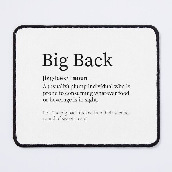 Item preview, Big Back Definition designed and sold by Thoreal.