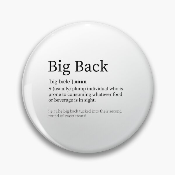 Item preview, Big Back Definition designed and sold by Thoreal.