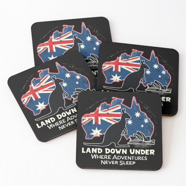 Item preview, Australia Kangaroo Aussies Land Down Under Australian designed and sold by Blok45.