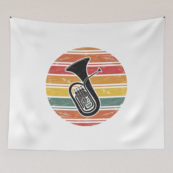 Item preview, Euphonium Player Music Retro designed and sold by ladyindigital.