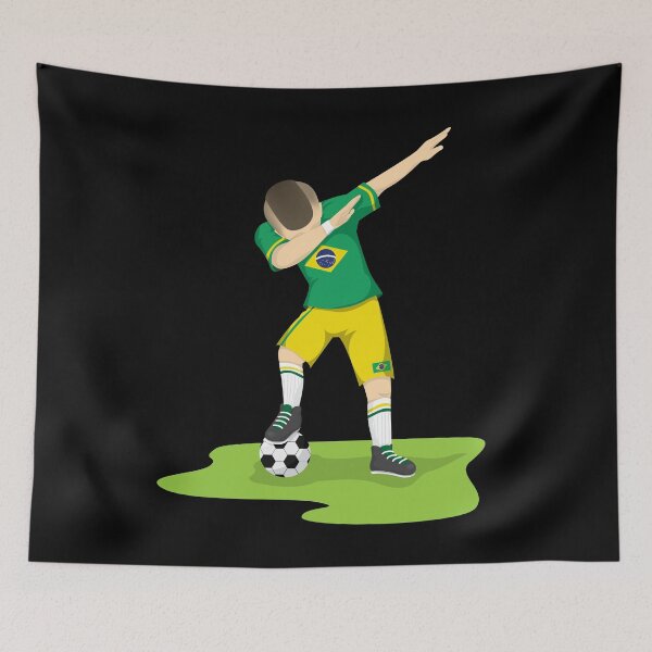 Item preview, Dabbing Brazilian Soccer| soccer player gift | soccer coach gift | team soccer gifts | soccer gifts for him | soccer shirts | soccer gift ideas | futbol | soccer shirts for her designed and sold by Kreature Look.