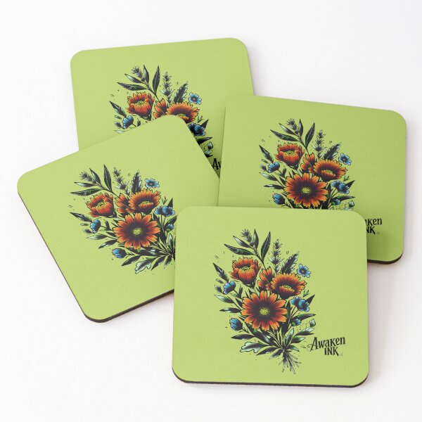 Item preview, Awaken ink tattoo daisy flowers designed and sold by Awakenink.