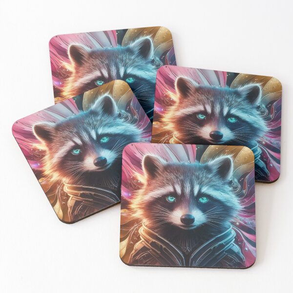 Item preview, Space Raccoon Guard Funny Design Art  designed and sold by Maggie Mustard.