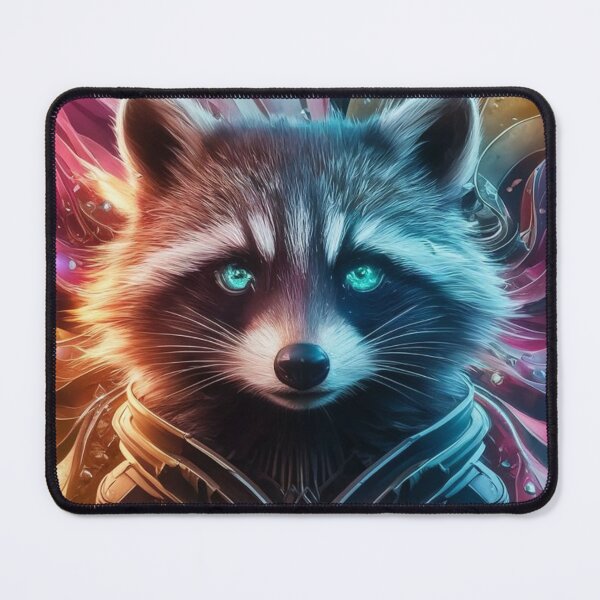 Item preview, Space Raccoon Guard Funny Design Art  designed and sold by Maggie Mustard.