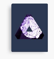Abstract Geometry: Poison Violet (Dark Purple/Violet) Canvas Print