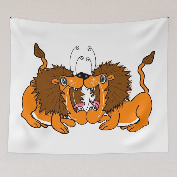 Item preview, Animal - Two Lions ' competition  designed and sold by Shirley cute art .