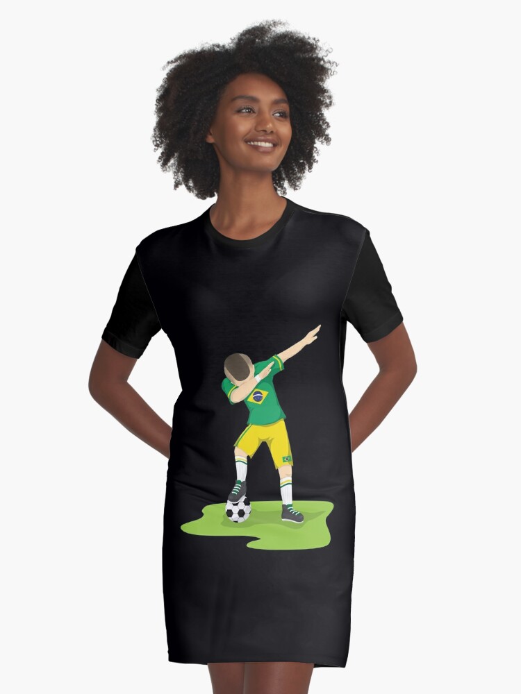 Camiseta para niños for Sale con la obra «Dabbing brasileño de fútbol, regalo del jugador de fútbol, entrenador de fútbol regalo, equipo de fútbol  regalos