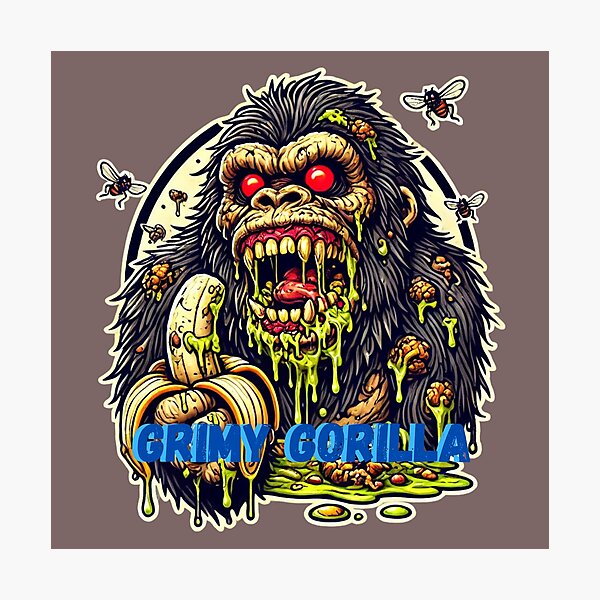 Artikelvorschau, Grimmiger Gorilla – Ein Wildes und Witziges Dschungelbiest entworfen und verkauft von Nauert's.