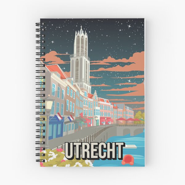 Item preview, Utrecht Night Poster, Dom Tower at Night, Netherlands Cityscape, Dutch City Wall Art, Night Scene designed and sold by Stadify.