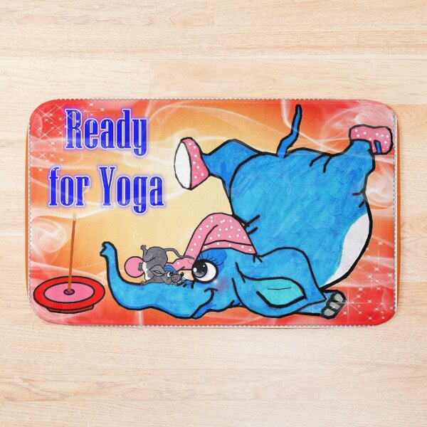 Item preview, Animals - Elephant and rat - Ready for Yoga  designed and sold by Shirley cute art .