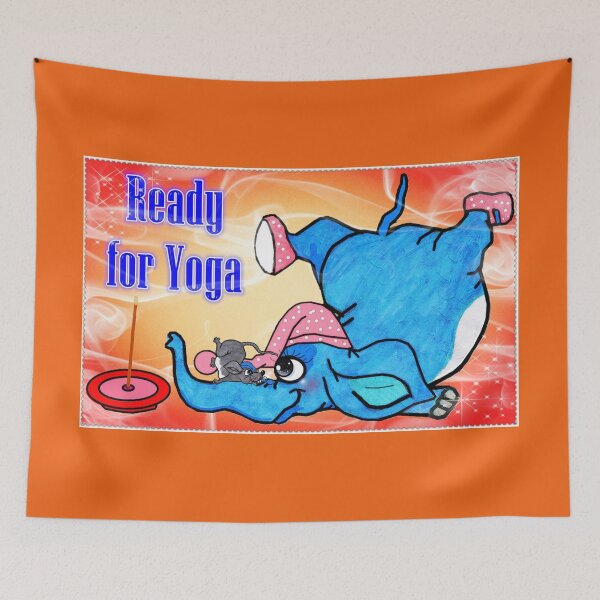 Item preview, Animals - Elephant and rat - Ready for Yoga  designed and sold by Shirley cute art .