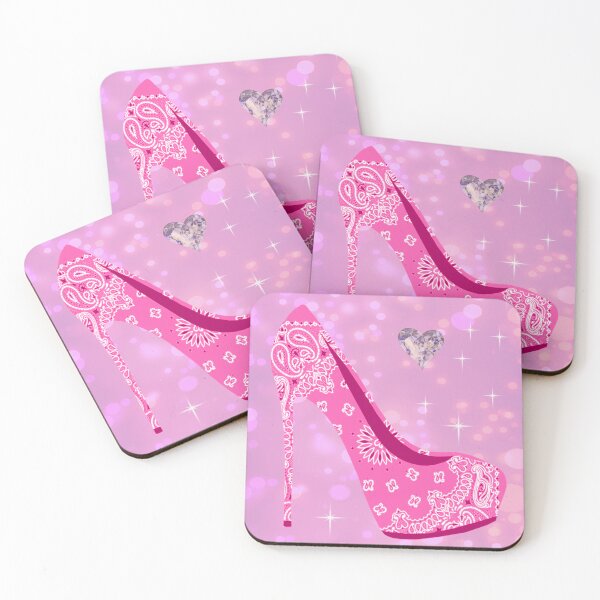 Item preview, Glitter pink stiletto shoe designed and sold by FerretSteph.
