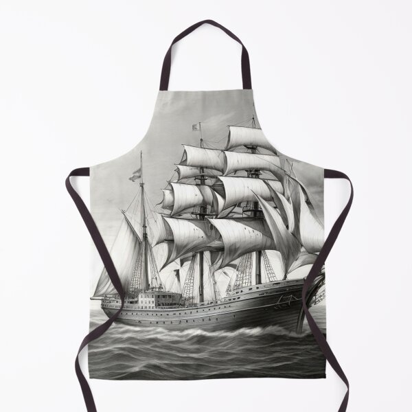 Item preview, pencil art ship designed and sold by Habet.