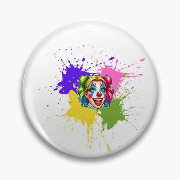 Item preview, Copie de Colorful clown woman with paint splashes designed and sold by Design Shop.
