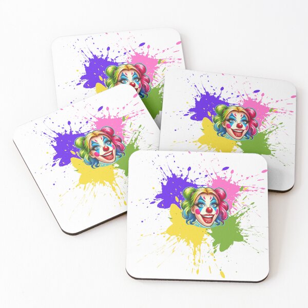Item preview, Copie de Colorful clown woman with paint splashes designed and sold by Design Shop.